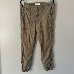 Level 99 Linen + Lyocell Blend Seaweed‎ Green Joggers SZ 29